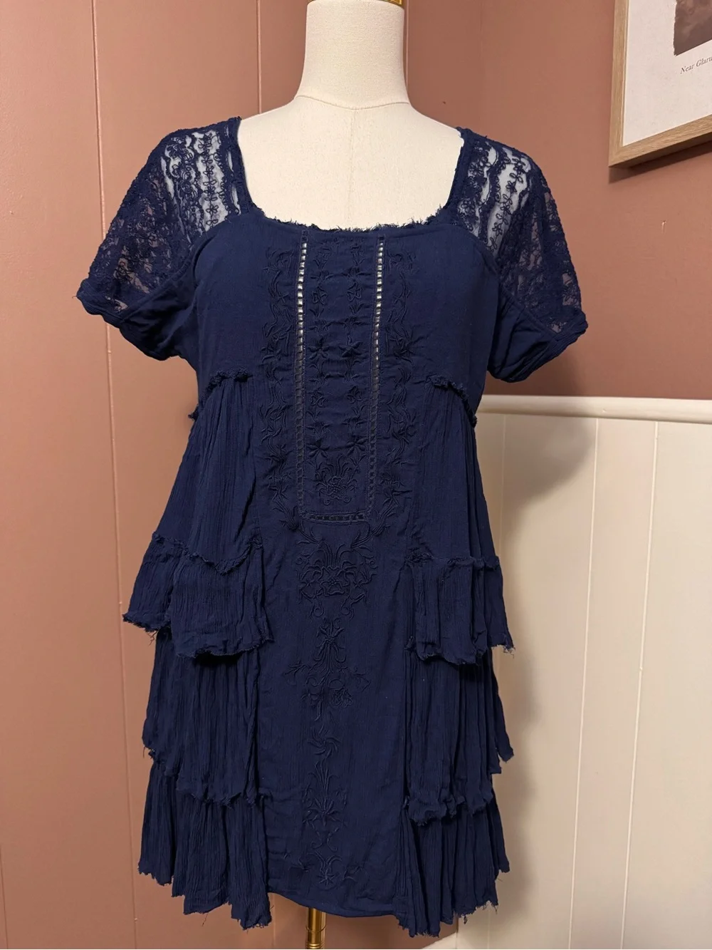 Free People flowy navy